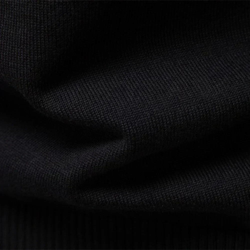 Heritage Diagonal Weave Mock Neck Pullover